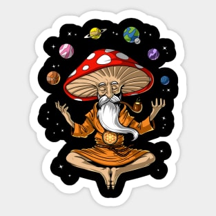 Buddha Magic Mushroom Sticker